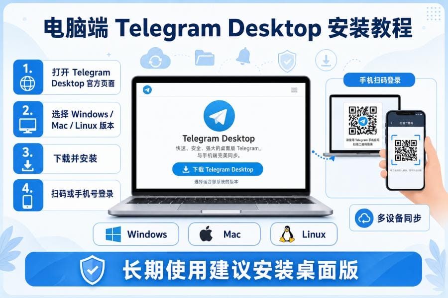 电报下载教程:Telegram 手机和电脑安装方法汇总 配图 1