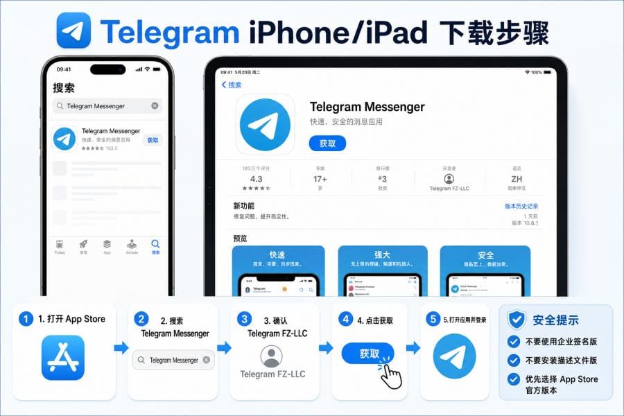 电报在哪里下载?官方入口与安卓/iPhone/电脑安装教程 配图 2