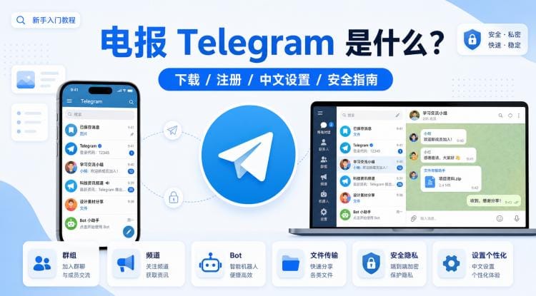 电报是什么?Telegram 新手如何下载安装和使用?