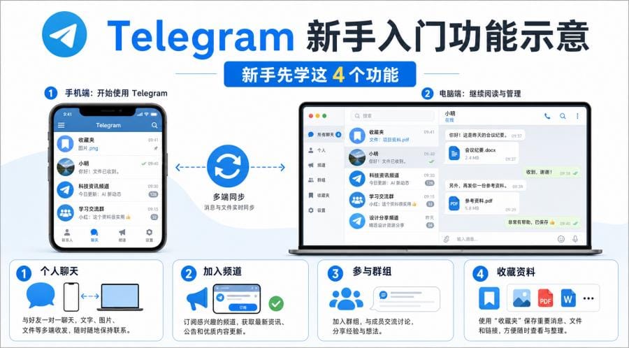 电报为什么受欢迎?新手怎么开始使用 Telegram 配图 2
